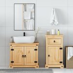 vidaXL Ensemble de meubles salle de bain 2 Pièces Corona bois pin massif