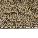 vidaXL Tapis de surface Naturel et noir 140 x 200 cm Jute