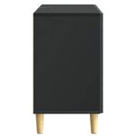vidaXL Buffet Noir 89 x 34 5 x 60 cm Bois d'ingénierie