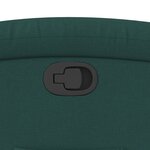 vidaXL Fauteuil inclinable Vert foncé Tissu