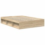 vidaXL Cadre de lit sans matelas chêne sonoma 140x190 cm