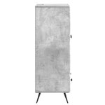 vidaXL Buffet Gris béton 66 x 34 5 x 95 cm Bois d'ingénierie