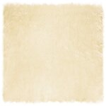 vidaXL Tapis en fausse Tafalla Crème 160 x 160 cm Polyester
