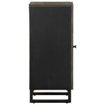 vidaXL Buffet noir 40x33x75 cm bois massif de manguier