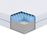 vidaXL Matelas Blanc 90 x 190 cm Mousse