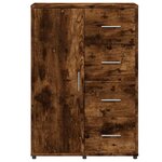 vidaXL Buffets 2 Pièces chêne fumé 60x31x84 cm bois d'ingénierie