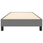 vidaXL Cadre de lit à ressorts gris foncé 100x200 cm tissu