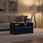 vidaXL Table basse Chêne noir 90 x 50 x 45 cm Bois d'ingénierie