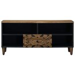 vidaXL Meuble TV Marron 100 x 33 5 x 46 cm Bois de mangue massif