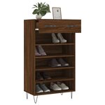 vidaXL Armoire à chaussures chêne marron 60x35x105cm bois d'ingénierie