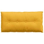 vidaXL Coussin de Dos Jaune clair 100 x 50 cm Tissu en velours côtelé