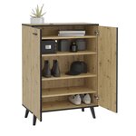 FMD Armoire à chaussures avec 5 compartiments 68 5x33x93 5 cm