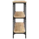 vidaXL Table console chêne sonoma 200x29x75 cm bois d'ingénierie