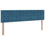 VidaXL Cadre de lit ottoman avec matelas bleu foncé 180x200 cm velours