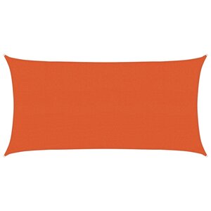 vidaXL Voile d'ombrage 160 g/m² Orange 2 5x4 5 m PEHD