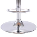 vidaXL Tabouret de bar Crème Similicuir