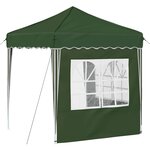 vidaXL Tente de fête pop-up 195 x 195 x 245 cm Vert Tissu Oxford