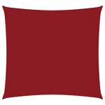 vidaXL Voile de parasol tissu oxford carré 6x6 m rouge
