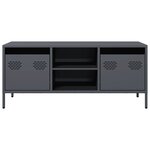 vidaXL Meuble TV anthracite 101 5x39x43 5 cm acier laminé à froid