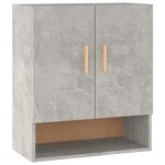 vidaXL Armoire murale Gris béton 60x31x70 cm Bois d'ingénierie