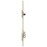 vidaXL Porte-manteau mural avec stockage Chêne Sonoma 60 x 3 x 82 cm
