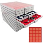 MEDAILLIER : 20 CASES - Rouge