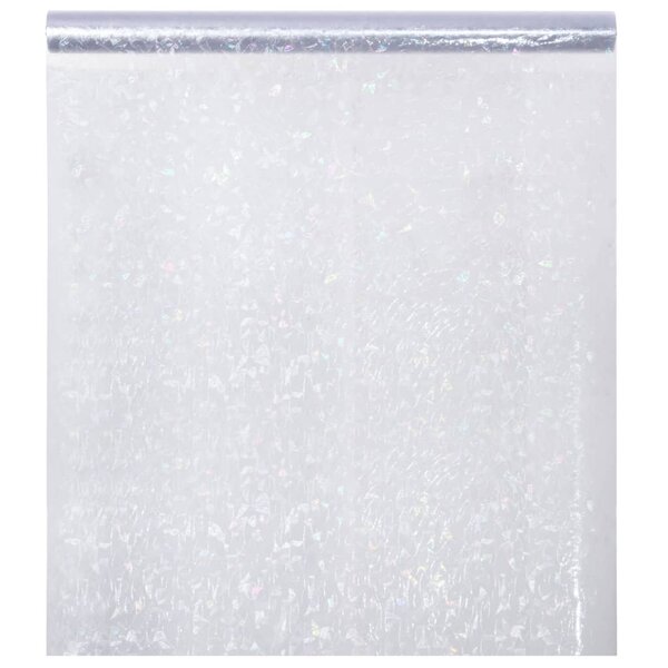 vidaXL Film pour fenêtre dépoli motif arc-en-ciel 3D 90x500 cm PVC