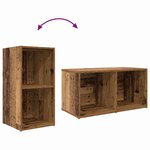 vidaXL Ensemble meuble TV Marron 72 x 35 x 37 cm Bois d'ingénierie