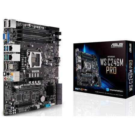 Asus ws c246m pro/se intel c246 lga 1151 (emplacement h4)