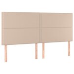 vidaXL Têtes de lit 4 Pièces Cappuccino 100x5x78/88 cm Similicuir