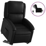 vidaXL Fauteuil inclinable électrique noir similicuir
