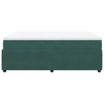vidaXL Sommier à lattes de lit et matelas Vert foncé 140x200cm Velours