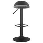 vidaXL Tabourets de bar lot de 2 gris foncé velours
