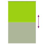 vidaXL Store enrouleur occultant largeur du tissu 141 6 cm polyester