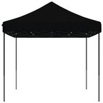 vidaXL Tente de réception pliable escamotable noir 440x292x315 cm