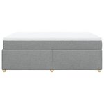 vidaXL Sommier à lattes de lit avec matelas Gris clair 160x200cm Tissu