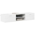 vidaXL Cabinet en Bois avec tiroir Blanc brillant 150 x 39 x 30 cm