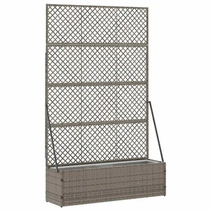 vidaXL Jardinière Gris 105 x 30 x 170 cm Métal