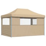 vidaXL Tente de fête Beige 292 x 440 x 315 cm Tissu Oxford