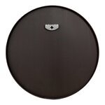 Miroir mural diamètre 60 cm cadre en aluminium noir 03_0007935