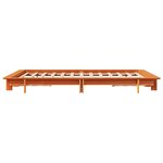 vidaXL Cadre de lit sans matelas cire marron 150x200cm bois pin massif