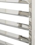 vidaXL Chariot à plateaux 6 bacs GN 39x55x87 cm acier inoxydable