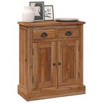 vidaXL Armoire de rangement avec tiroir Naturel 65 x 30 x 75 cm