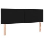 vidaXL Tête de lit avec des lumières à LED Réglable Noir 160 cm tissu