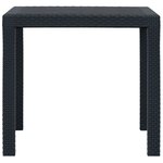 vidaXL Ensemble à manger d'extérieur 5 Pièces Plastique Aspect de rotin