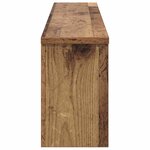 vidaXL Porte-manteau mural avec étagère Bois ancien 100 x 16 x 26 cm