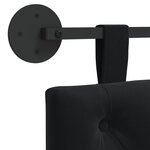 vidaXL Tête de lit suspendue Noir Velours