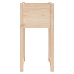 vidaXL Jardinières 2 Pièces 40x40x81 cm Bois massif de pin