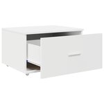 vidaXL Cabinet à tiroirs blanc 55x45x33.5 cm en bois d'ingénierie