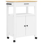 vidaXL Chariot de cuisine MONZA 60x40x88 5 cm bois massif de pin